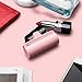 iWALK Portable Charger Power Bank with Lightning Cable Built in, 3300mAh Cell Phone Power Bank Lightning Input/Output, Portable Phone Charger for iPhone 7,7 Plus, 6s, 6 Plus, SE, Pink