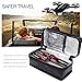Lipo Battery Safe Bag, Fireproof Explosion-Proof RC Charger Storage Carry Case Double Zipper with Portable Handle for Traxxas DJI Hobby Accessoies Guard (8.5x3.8x4.3in)