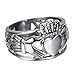 Chryssa Youree Jewelry Women Men's 15 MM Stainless Steel Crown Claddagh Ring with Celtic Knot Eternity Design 7 to 12 (FR-01) (Size 8)