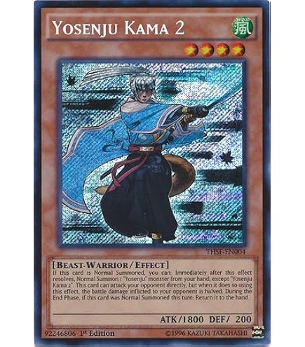 Amazon.com: YU-GI-OH! - Yosenju Kama 1 (THSF-EN003) - The Secret Forces -  Unlimited Edition