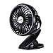 Battery Operated Clip on Fan ( 2600 mAh Power ), Mini Portable Rechargeable USB Fan for Table, Desk, Personal, Travel, Baby Stroller, Car Backseat, Outdoor Camping