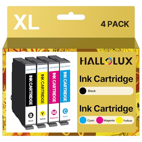 HALLOLUX Compatible Cartridges for 604XL for Epson Expression Home XP-2200 XP-2205 XP-3200 XP-4200 XP-3205 XP-4205 Workforce WF-2910 WF-2930 WF-2935 WF-2950 Pack of 4