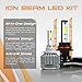 Optix P.RA 60W 6000LM LED Headlight Conversion Kit - 880 881 893 899 Fog Light Bulbs - 6000K 6K Diamond White - Premium Epistar COB Chip - Fanless All-in-One Plug and Play Design
