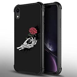 CARLOCA Compatible with iPhone XR Case,Skull Hand