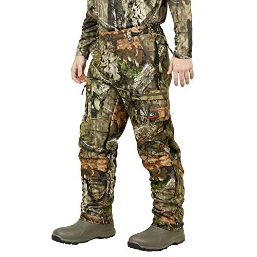 Hunting Pants Men Waterproof Silent Sherpa Fleece Fabric Mossy Oak