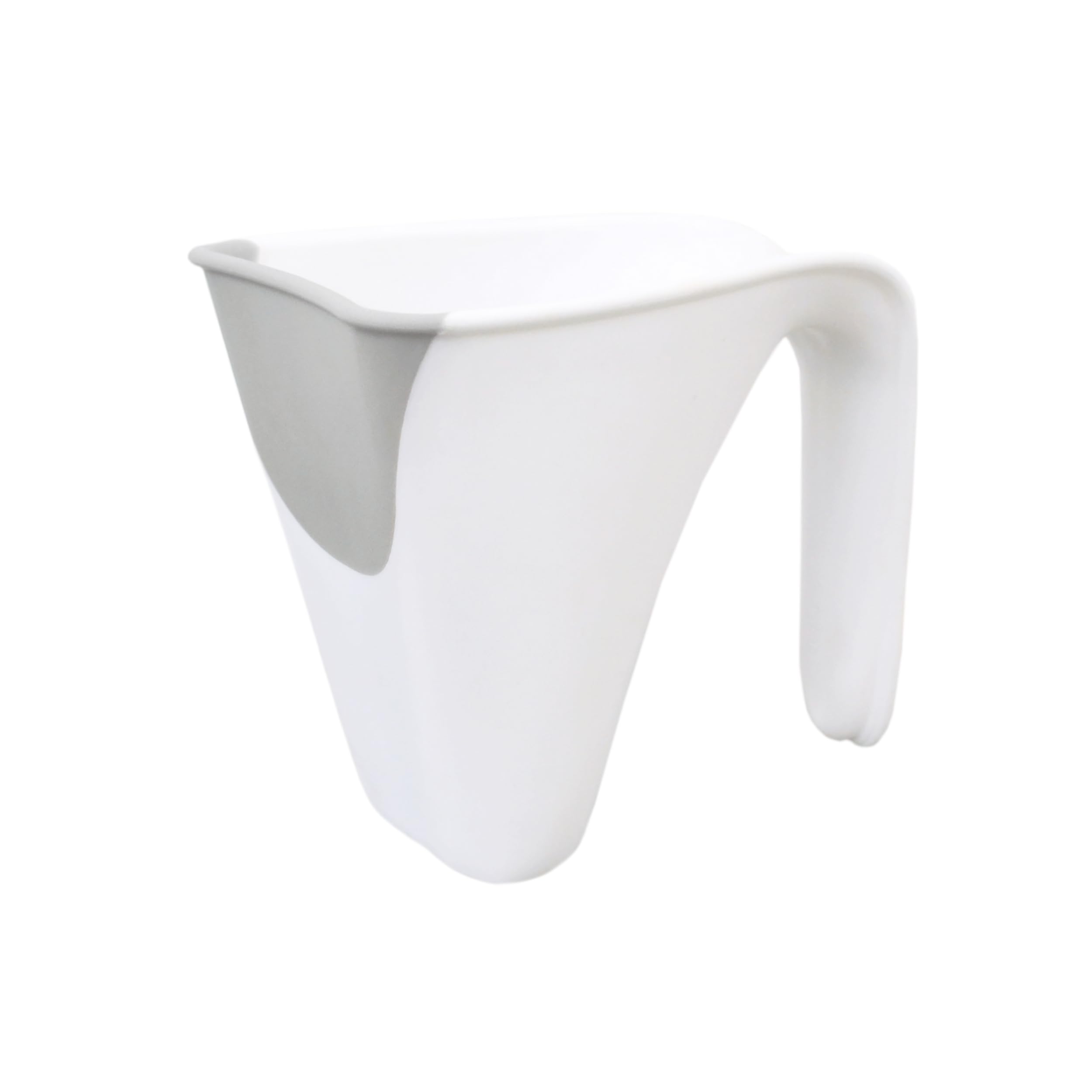 Shnuggle Bath Rinse Jug | Soft Rim Baby & Toddler Shampoo Rinser | Bath Hair Rinsing Cup | Hair Wash Jug with Handle | Essential Bath Accessories | White/Grey