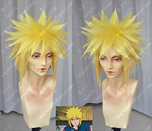 Amazon Naruto ナルト 波風ミナト ウィッグ 耐熱コスプレウィッグ かつら アニメ コスチューム 大人気 ウェッグ コスプレ 仮装 通販