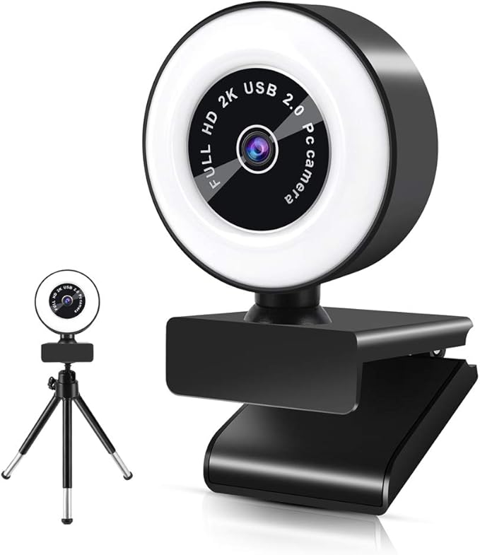Amcrest Webcam 1080P con Microfono e Copertura per la Privacy, Webcam