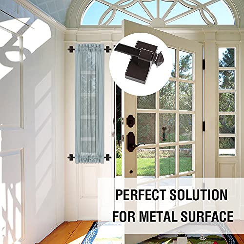 Curtain Rods for Metal Doors MultiUse Adjustable Curtain Rods