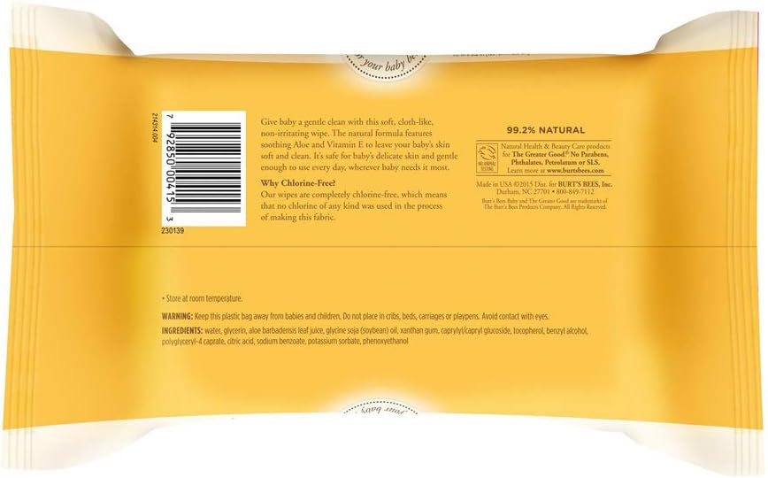 burt's bees wipes baby
