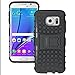 Galaxy S7 Edge Case, OEAGO Samsung Galaxy S7 Edge Cover Accessories - Tough Rugged Dual Layer Protective Case with Kickstand for Samsung Galaxy S7 Edge - Black