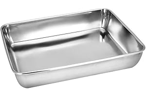 Sheet Pan,Cookie Sheet,Hotel Pan,Heavy Duty Stainless Steel Baking Pans,Toaster Oven Pan,Jelly Roll Pan,Barbeque Grill Pan,Deep Edge,Superior Mirror Finish, Dishwasher Safe By Meleg Otthon M