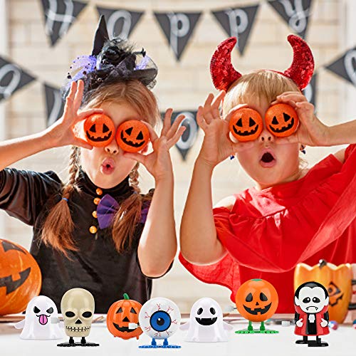 Apphome 12 PCS Halloween Wind Up Toys Assortments for Halloween Party Favors Trick or Treat Toys Goodie Bag Fillers - Thumbnail 4