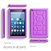 Poetic TurtleSkin All-New Amazon Fire HD 8 2017 Rugged Case with Free Stand Heavy Duty Silicone and Sound-Amplification feature Cover for Amazon Fire HD 8 2017 (7th Generation,2017 Release) Purple