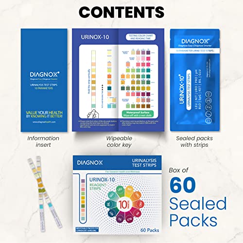 Urinox10 Urine Test Strips for Urinary Tract Infection (UTI