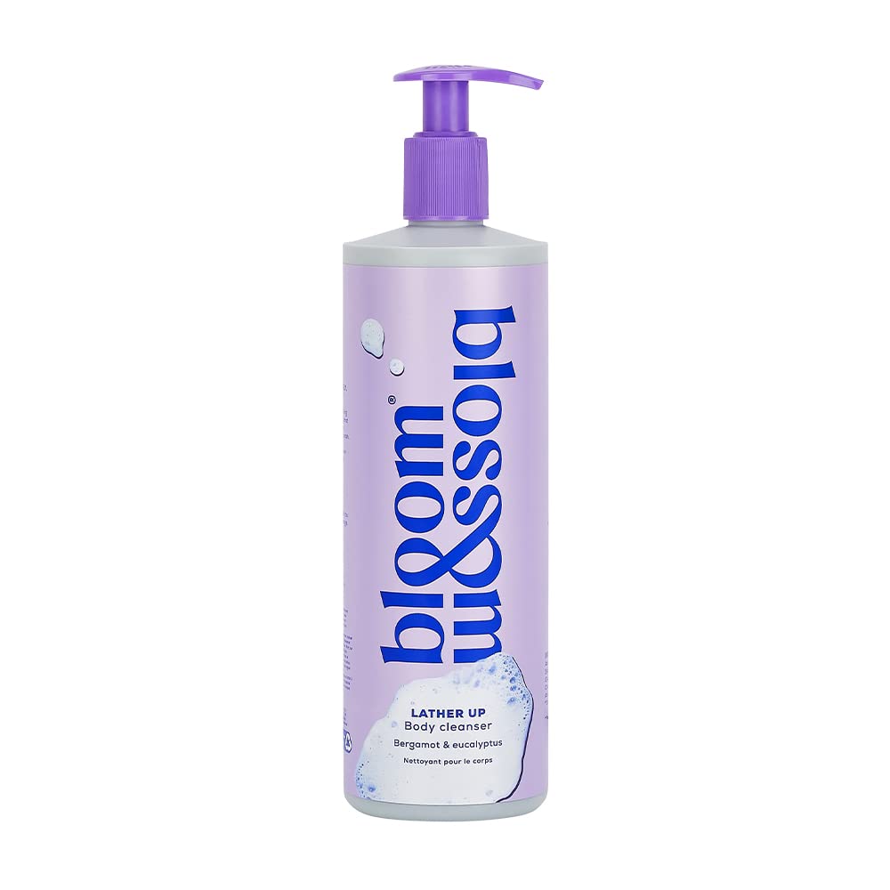 Bloom and Blossom Lather Up Body cleanser, 500ml shower gel, naturally foaming and moisturising body wash