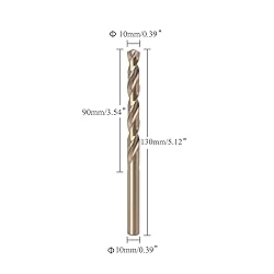 TA-VIGOR 2pcs 10mm Straight Shank Twist Drill
