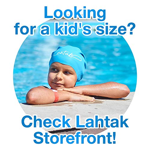 Swim Cap - Swim Cap Women - Swim Caps for Long Hair - Swimming Cap - Swimming Caps for Women - Long Hair Swim Cap - Swim Hat - Afro Swimming Cap - Afro Swim Cap (Black XL) - Thumbnail 6