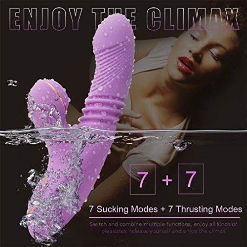 ruixingsi Viberate Rabbit Sucking Toys wtih 7 Speeds, Strong Feeling Fluttering Large Size Toys for Women