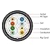 Vertical Cable Cat5e, 350 Mhz, UTP, Gel Filled (Flooded Core), Direct Burial, 1000ft, Black, Bulk Ethernet Cable