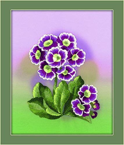 RIOLIS 0066 PT - Primroses. Satin Stitch - Stamped Cross Stitch Kit 5
