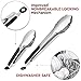 Kitchen Tongs For Cooking Salad Tongs and Grill Tongs - Set of 2 Metal Tongs 9, 12 Inch - Best Kitchen Utensils - Cooking Tongs - Serving Tongs - BBQ Tongs Stainless Steel - Food Grilling Toast Tongs