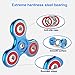 DODOTECH Anti-Anxiety Premium Quality EDC Fidget Spinner High Speed Hand Spinner Toys for Kids & Adults Stress Reducer Relieves ADHD Anxiety and Boredom Steel Ball Bearing - Blue