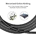 Aimus Phone Charger Cable 6FT Cotton Braided Data Cable Line USB Charger Cable Gaming Charging Cable Cord Compatible with iPhone X/8/8 Plus/7/7 Plus/6/6s/5/5S, iPad and iPod-Black