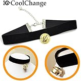 CoolChangeLolita necklace with bell, black