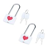 Dnyta 2 Pcs Padlock and Key Set, ABS Padlock Body