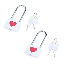 Dnyta 2 Pcs Padlock and Key Set, ABS Padlock Body