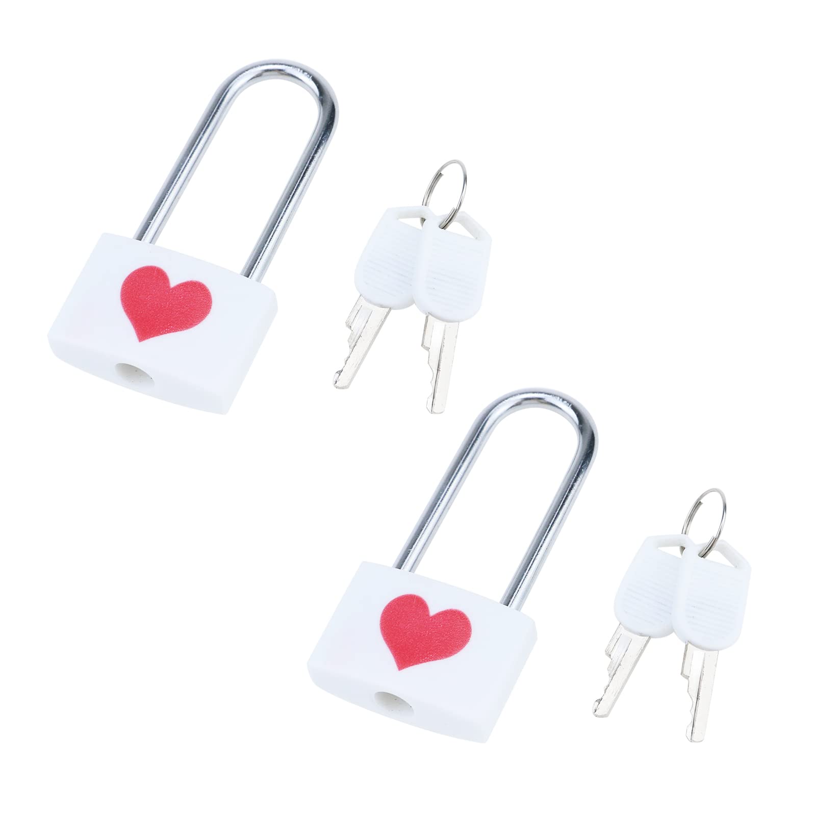 Dnyta 2 Pcs Padlock and Key Set, ABS Padlock Body