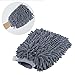 DEDC Car Cleaning Tools Kit Exterior and Interior in Box Bucket UPGRADED, Car Vent Brush Tire Brush Wash Mitt Sponge Wax Applicator Microfiber Cloths Window Water Blade, Gray, Set of 7