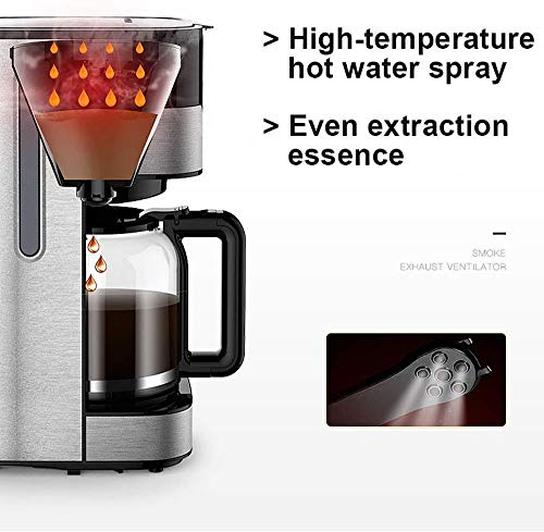 PXX Kaffeemaschinen Kaffeemaschine, 1.8L Große Kapazitäts-Amerikanische Kaffeemaschine Automatisch Isolierung… – Bild 6