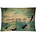 Cartoon Peter Pan Never Grow Up Custom for Queen Size 20 X 30 Inches(51 X 76 cm) Twin Sides Printing Zippered Pillowcase,Cushion Cover.
