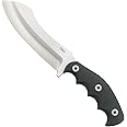CRKT Catchall Fixed Blade Knife with Sheath: Heavy Duty Hunting and Outdoor Blade, Nylon with Rubber Overlay Handle and Thermoplastic Sheath 2866, Silver