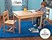 KidKraft Wooden Rectangular Table & 2 Chair Set for Kids - Natural