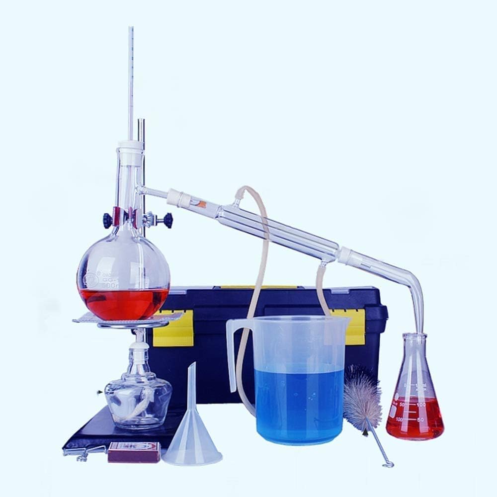 Amazon Co Jp 実験室専門の化学実験室装置 完全な精製蒸留セットガラスキットの産業科学の教育供給 文房具 オフィス用品