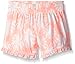 Kensie Girls' Printed Rayon Short Pom Trim