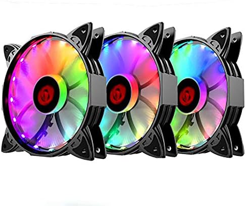 Coolmoon LED Case Fan for PC Cases, 120Mm CPU Cooling Fan, Pc Fan, Rgb Fan- 3 Pack