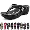 Gold-Pigeon-Shoes-Wedge-Sandals-for-Women-Comfort-Flip-Flops-Slides-Strap-Sandal-Size-4-8