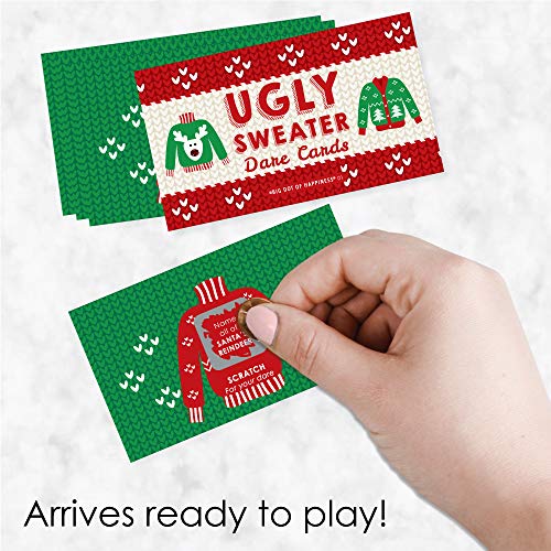 Big Dot of Happiness Ugly Sweater - Holiday and Christmas Party Game Scratch Off Dare Cards - 22 Cou - //coolthings.us