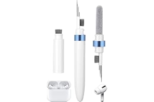 AHERO 4 in 1 Cleaner Kit for AirPods, Cleaning Pen for Earphones, Cleaning Tool for Charging Case and Headphones (Blue)