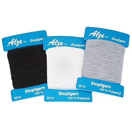 Zettl Stopfgarn-Karten zum Ausbessern: von Löchern, Laufmaschen und Strickwaren