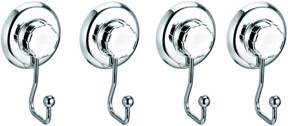 Famous Home Fashions EZ Hold Suction London 4-Piece Single Hook