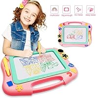 FONLLAM Updated Magnetic Drawing Board, Kids Magna Doodle Board Toys for Toddlers Girls, Boys, Erasable Sketch Pad for Writing Painting