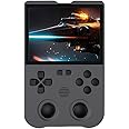 XU10 Handheld Game Console with 3.5 Inch IPS Screen Pre-Loaded 10000 Games, Portable Video Games Console with 3000 mAh Li-po Battery Easy-to-use System Updated Chip (Gray)