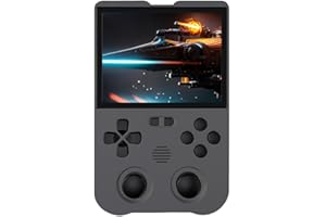 DREAMHAX XU10 Handheld Game Console with 3.5 Inch IPS Screen Pre-Loaded 10000 Games, Portable Video Games Console with 3000 mAh Li-po Battery Easy-to-use System Updated Chip (Gray)