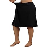 beroy Women Plus Size Skorts Skirts Knee Length Running Skirts for Women with Pockets