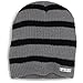 neff Men's Daily Stripe Beanie, Grey/Black, One Size